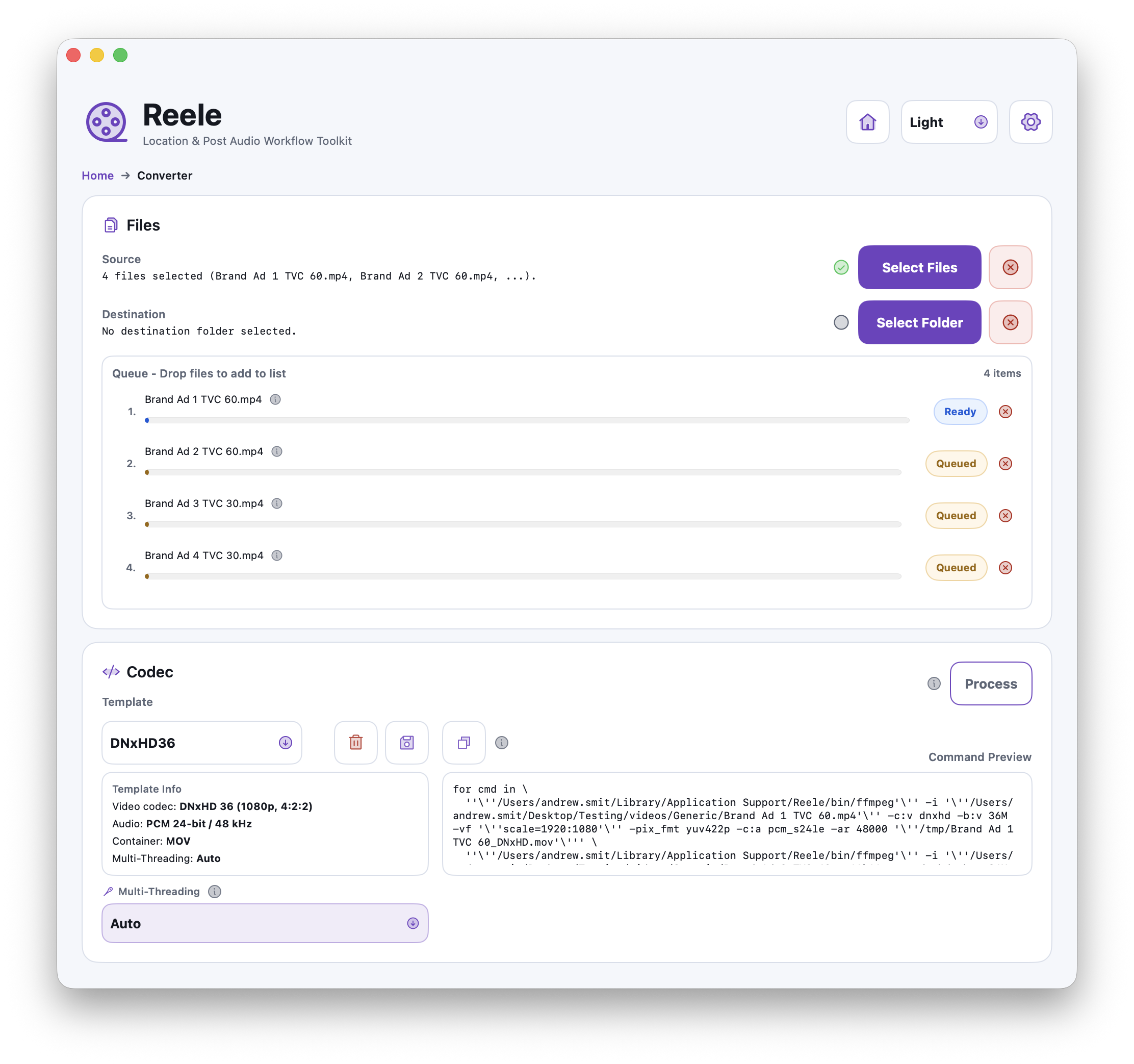 Reele converter preview